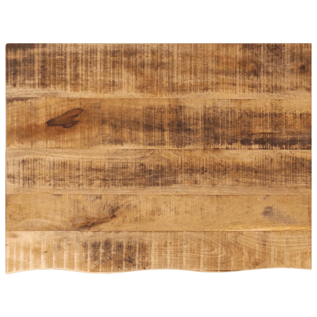 vidaXL Table Top 80x60x2.5 cm Live Edge Solid Wood Rough Mango