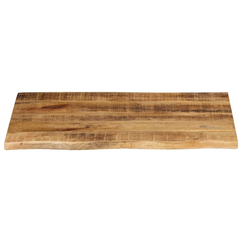 vidaXL Table Top 90x60x2.5 cm Live Edge Solid Wood Rough Mango