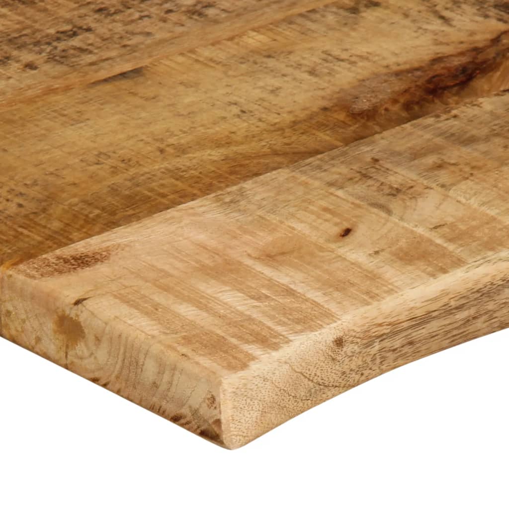 vidaXL Table Top 90x60x2.5 cm Live Edge Solid Wood Rough Mango