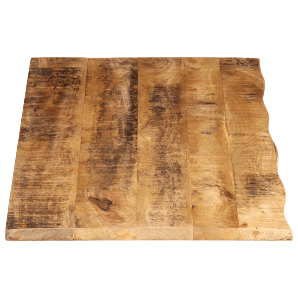 vidaXL Table Top 140x60x2.5 cm Live Edge Solid Wood Rough Mango