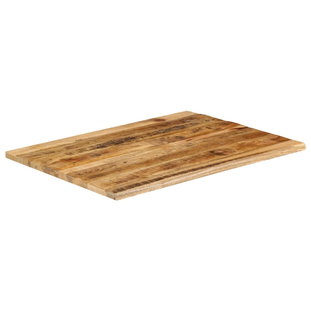 vidaXL Table Top 90x80x2.5 cm Live Edge Solid Wood Rough Mango