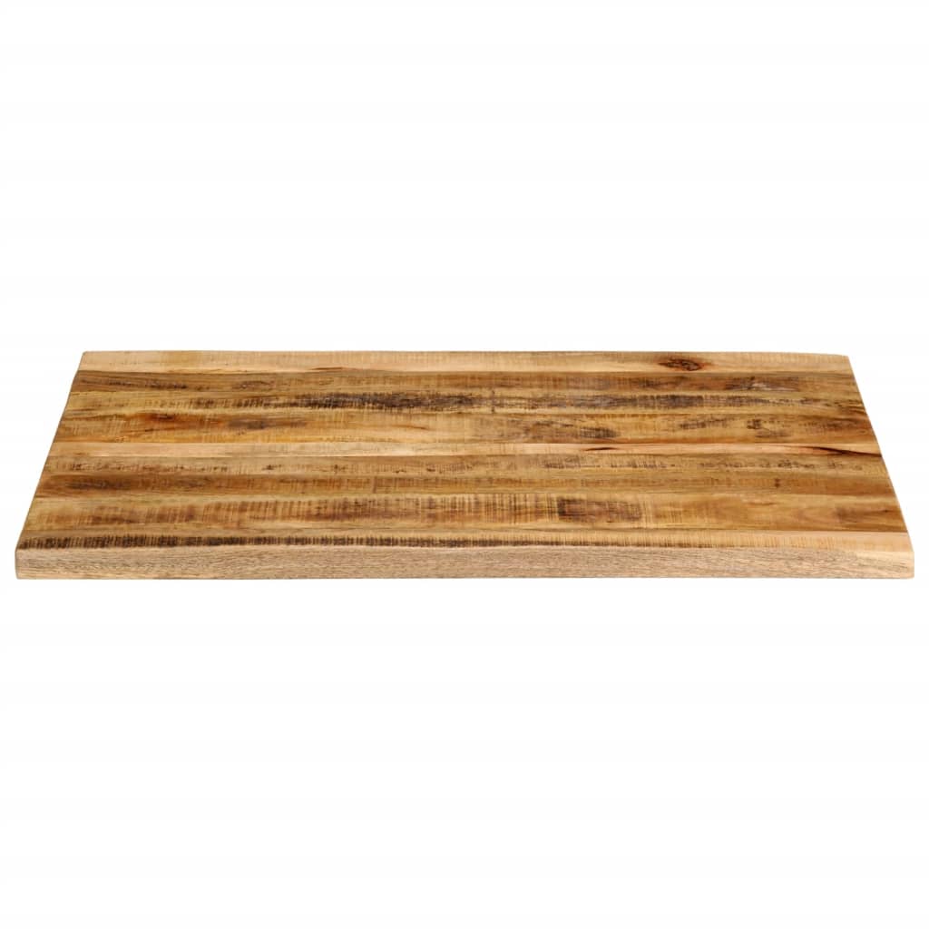 vidaXL Table Top 90x80x2.5 cm Live Edge Solid Wood Rough Mango