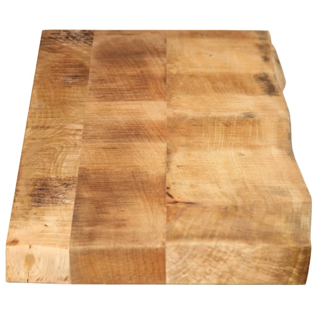 vidaXL Table Top 180x20x3.8 cm Live Edge Solid Wood Rough Mango