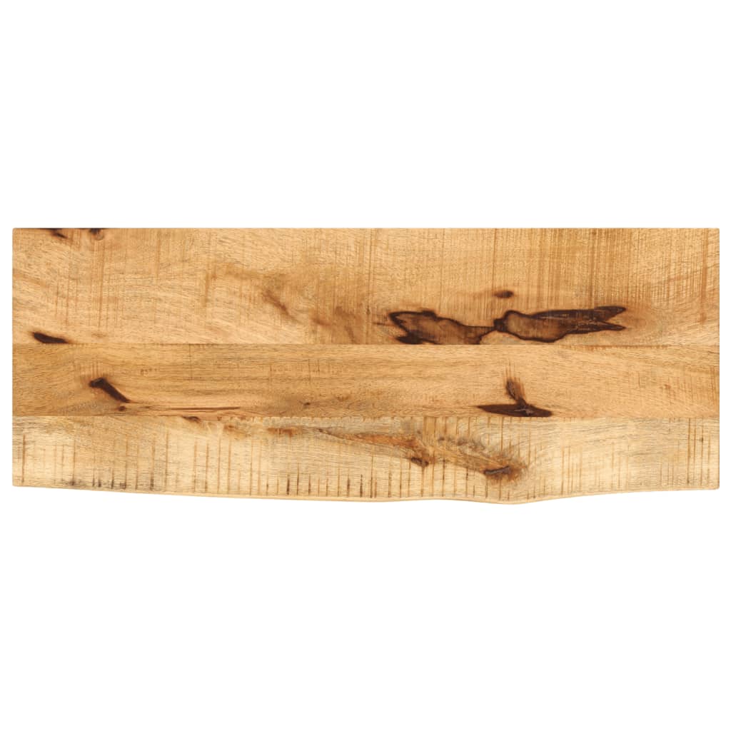 vidaXL Table Top 70x30x3.8 cm Live Edge Solid Wood Rough Mango