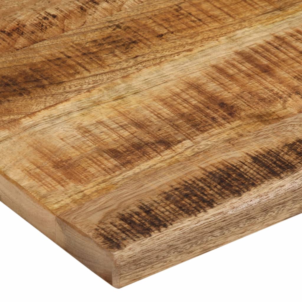 vidaXL Table Top 90x80x3.8 cm Live Edge Solid Wood Rough Mango