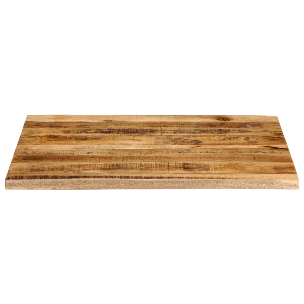 vidaXL Table Top 100x80x3.8 cm Live Edge Solid Wood Rough Mango