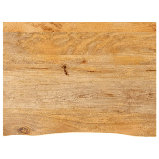 vidaXL Table Top Live Edge 90x60x2.5 cm Solid Wood Mango