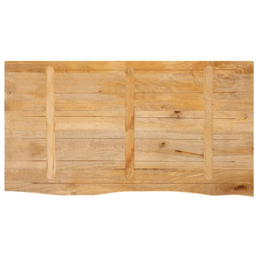 vidaXL Table Top Live Edge 120x60x2.5 cm Solid Wood Mango