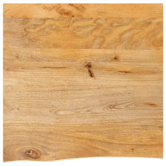Table Top Live Edge 40x40x3.8 cm Solid Wood Mango