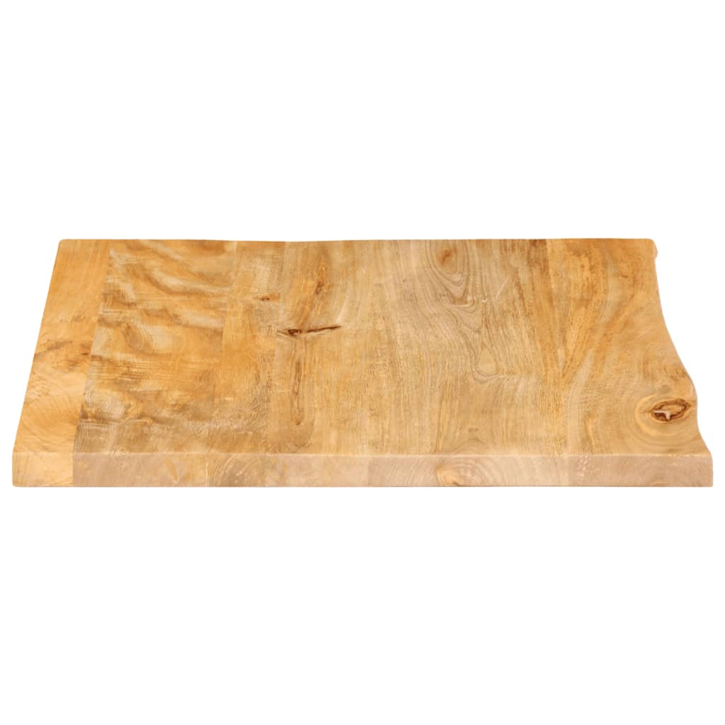 Table Top Live Edge 40x40x3.8 cm Solid Wood Mango