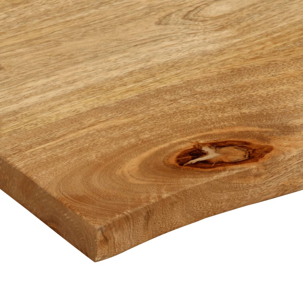 Table Top Live Edge 40x40x3.8 cm Solid Wood Mango