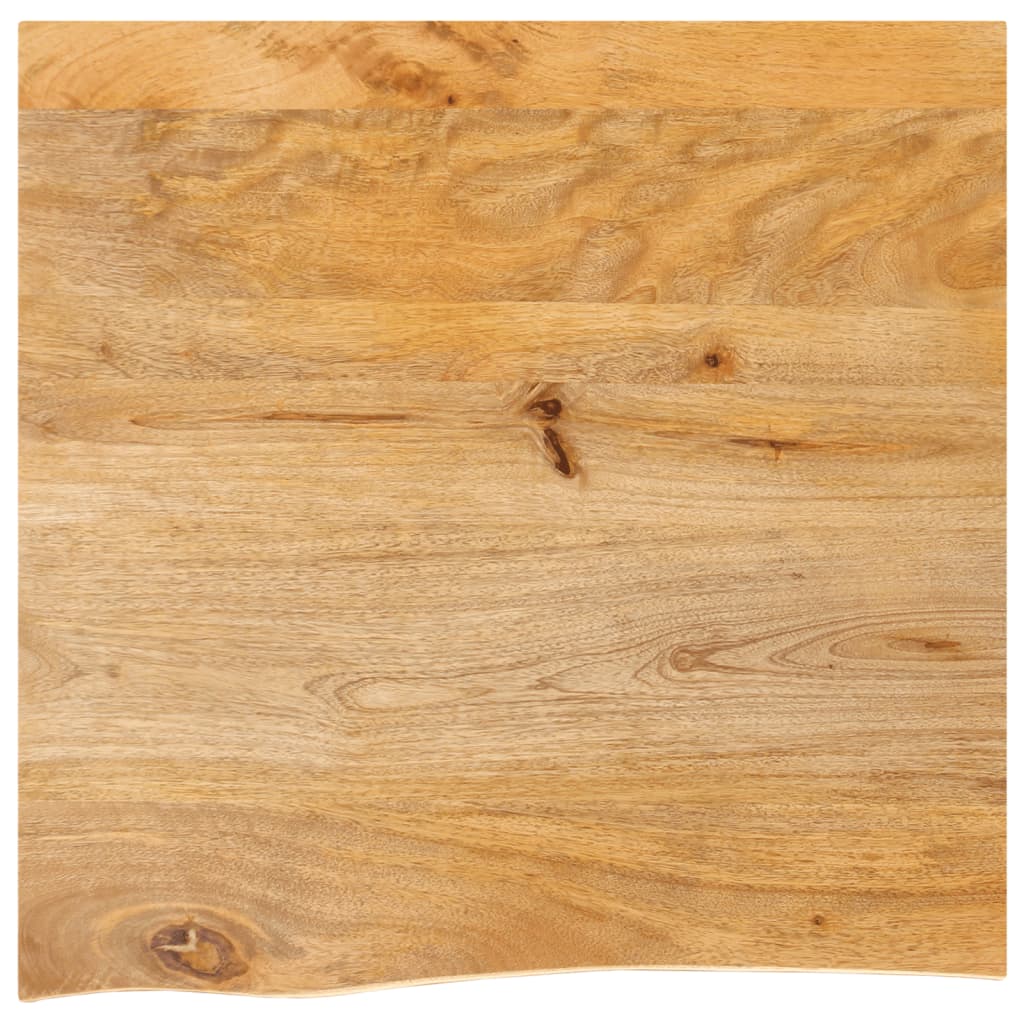 vidaXL Table Top Live Edge 60x60x3.8 cm Solid Wood Mango