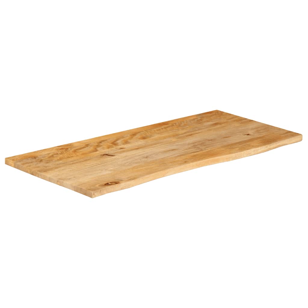 vidaXL Table Top Live Edge 110x60x3.8 cm Solid Wood Mango