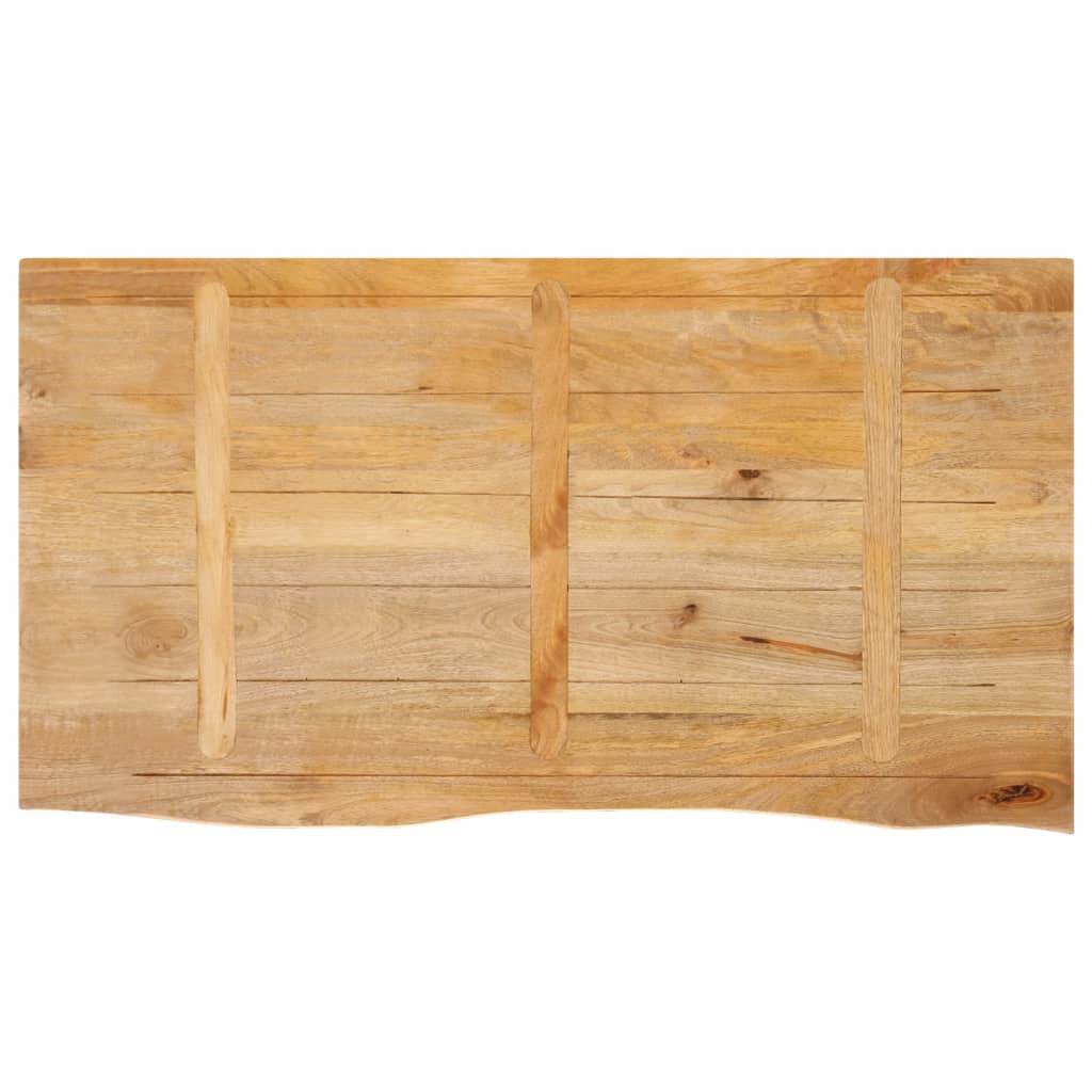 vidaXL Table Top Live Edge 110x60x3.8 cm Solid Wood Mango