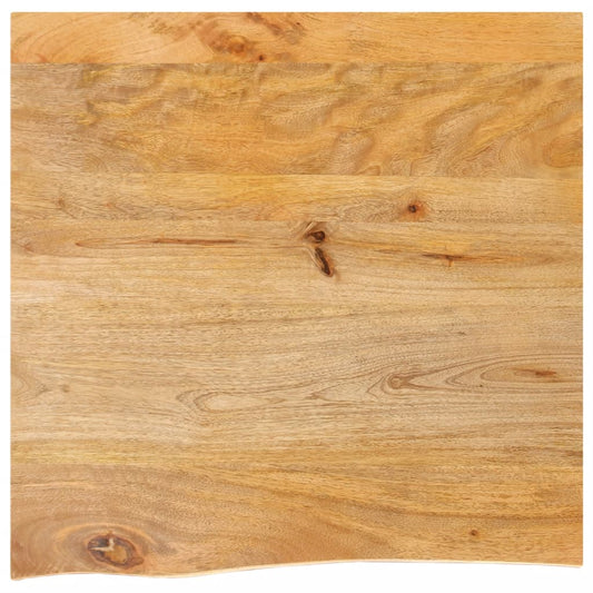 Table Top Live Edge 80x80x3.8 cm Solid Wood Mango