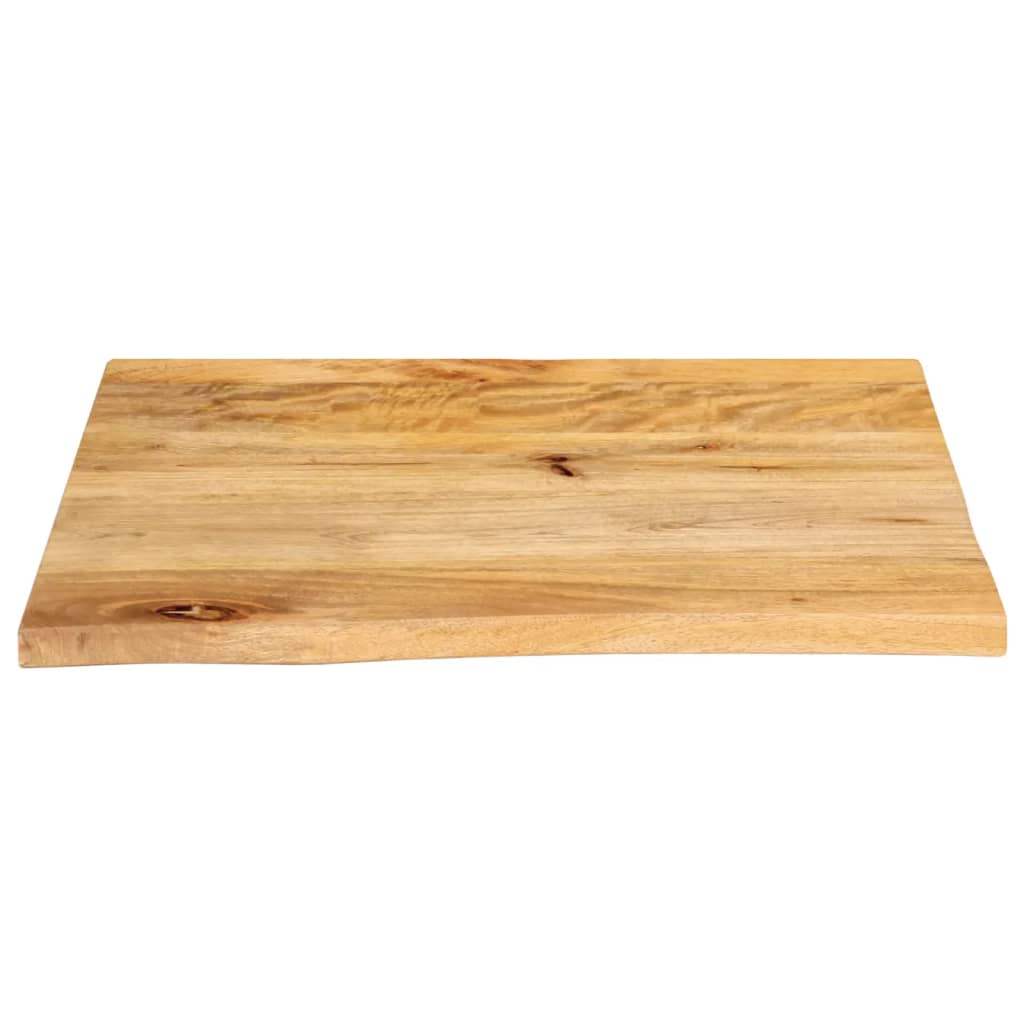 Table Top Live Edge 80x80x3.8 cm Solid Wood Mango