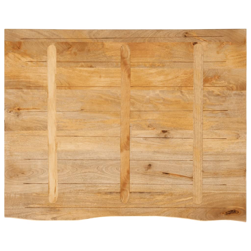 Table Top Live Edge 90x80x3.8 cm Solid Wood Mango