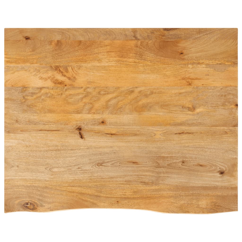 vidaXL Table Top Live Edge 100x80x3.8 cm Solid Wood Mango