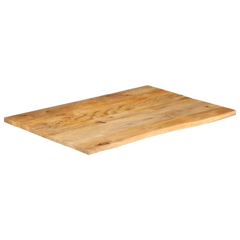 vidaXL Table Top Live Edge 100x80x3.8 cm Solid Wood Mango