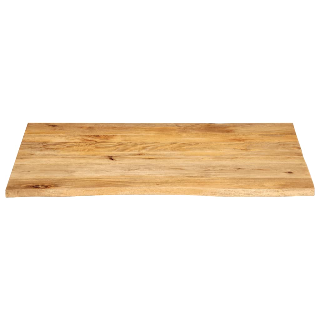 vidaXL Table Top Live Edge 100x80x3.8 cm Solid Wood Mango