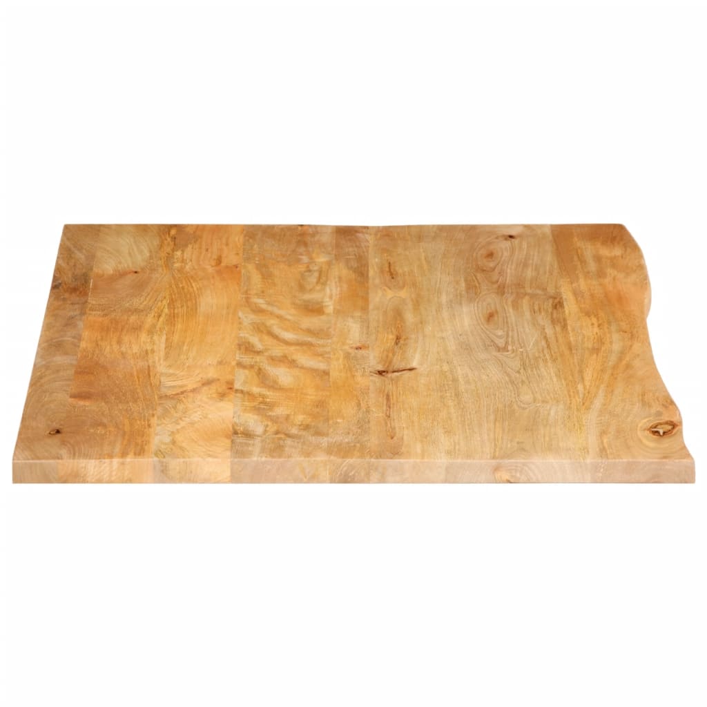 vidaXL Table Top Live Edge 100x80x3.8 cm Solid Wood Mango