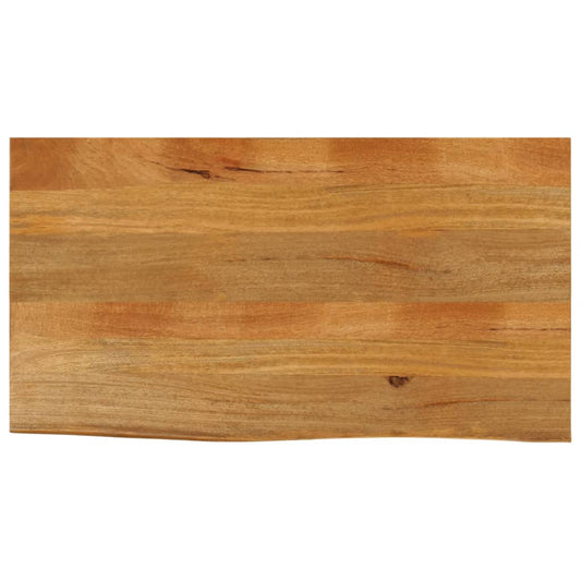 vidaXL Table Top Live Edge 110x60x2.5 cm Solid Wood Mango