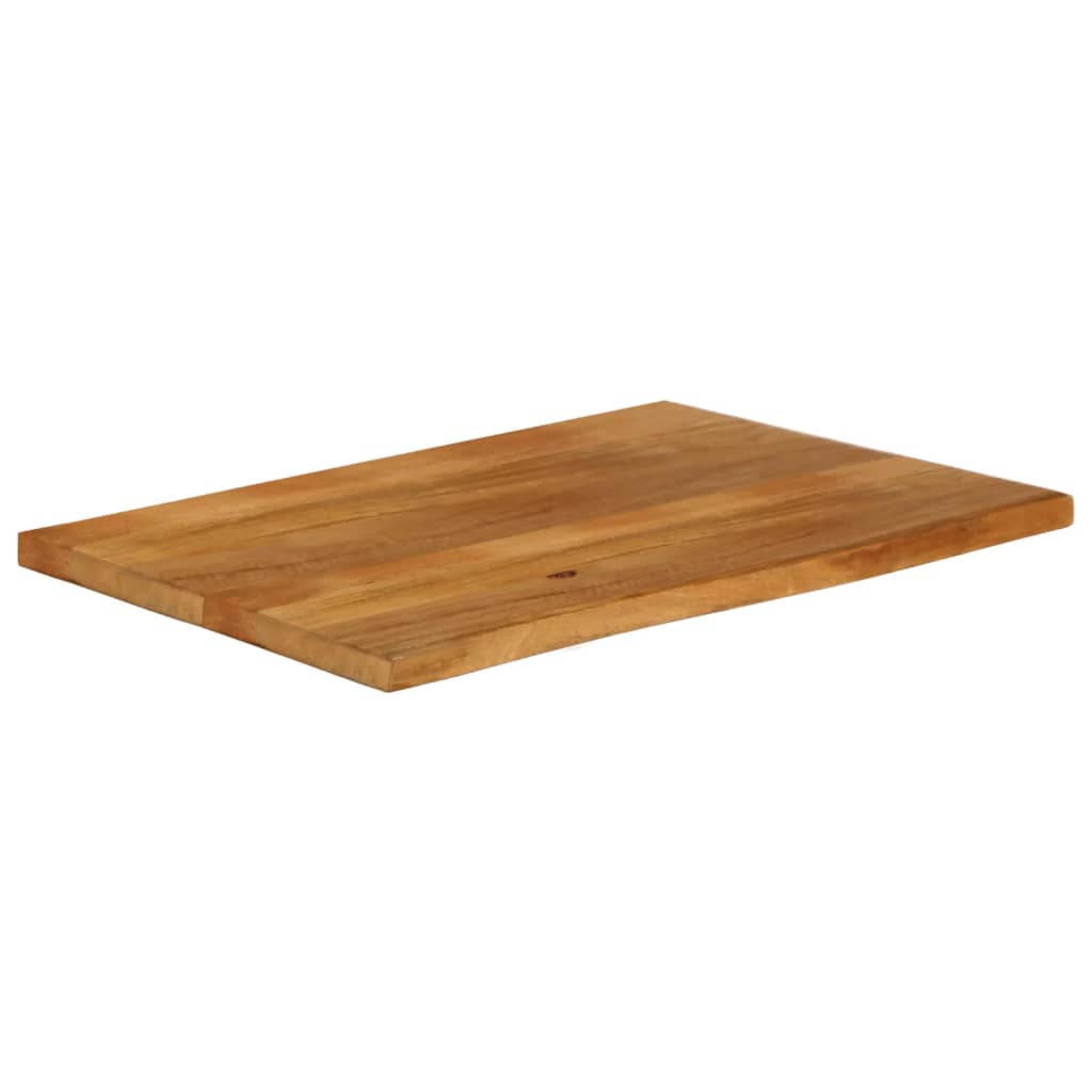 vidaXL Table Top Live Edge 110x60x2.5 cm Solid Wood Mango