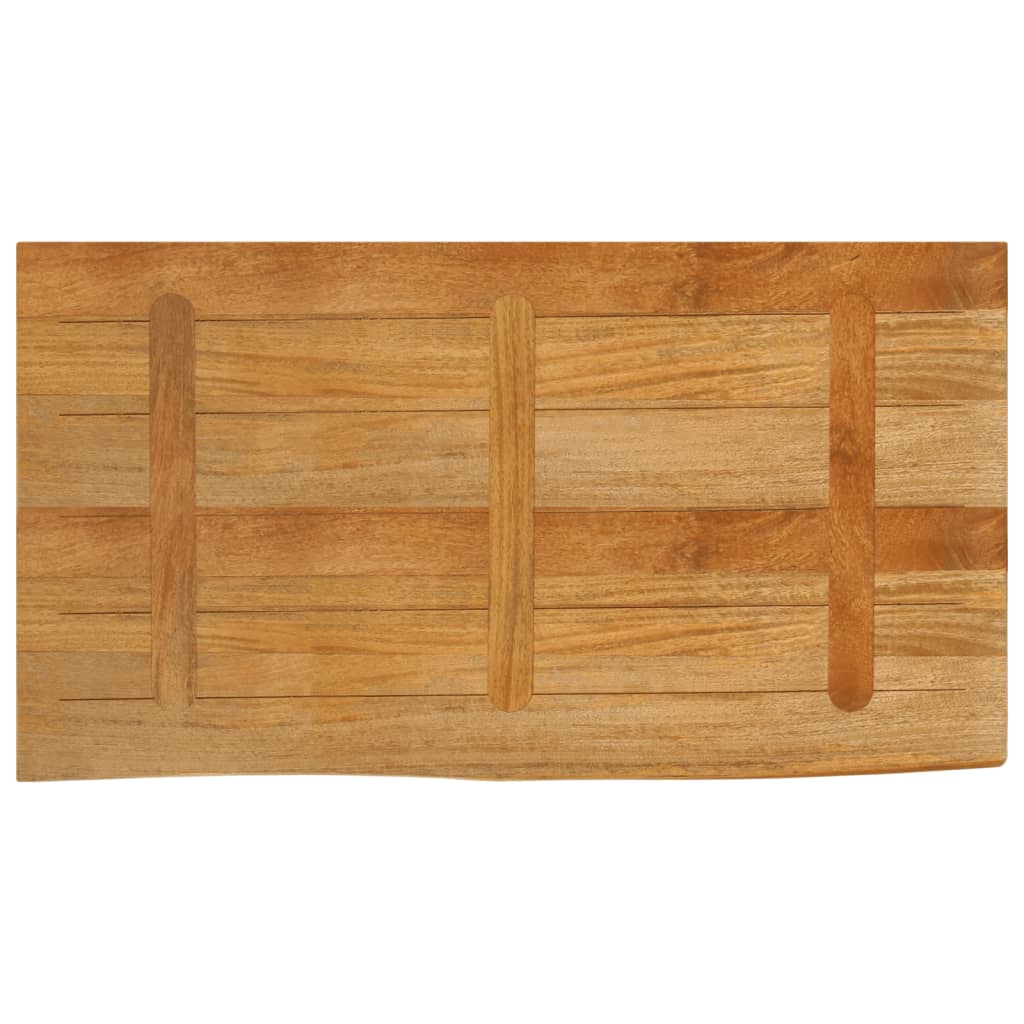 vidaXL Table Top Live Edge 120x60x2.5 cm Solid Wood Mango