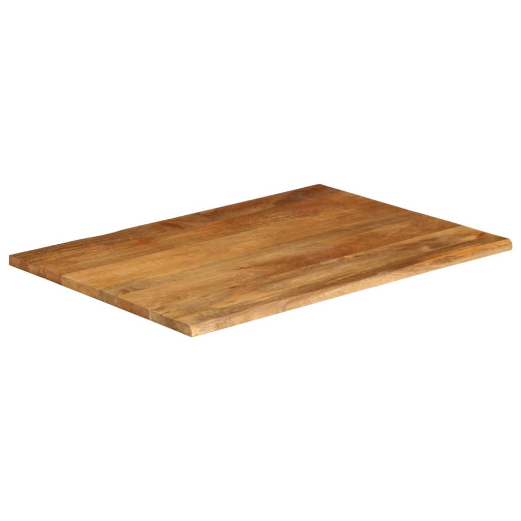 vidaXL Table Top Live Edge 100x80x2.5 cm Solid Wood Mango