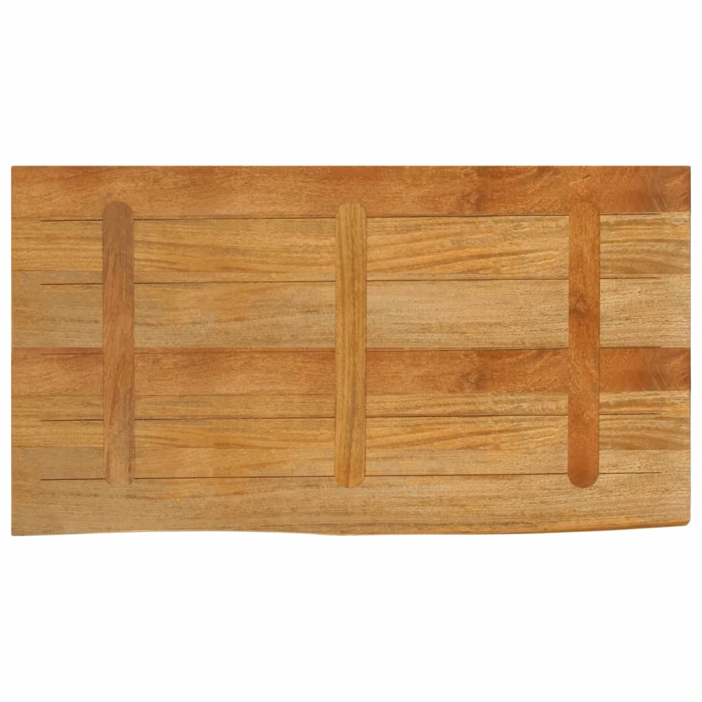 vidaXL Table Top Live Edge 100x60x3.8 cm Solid Wood Mango