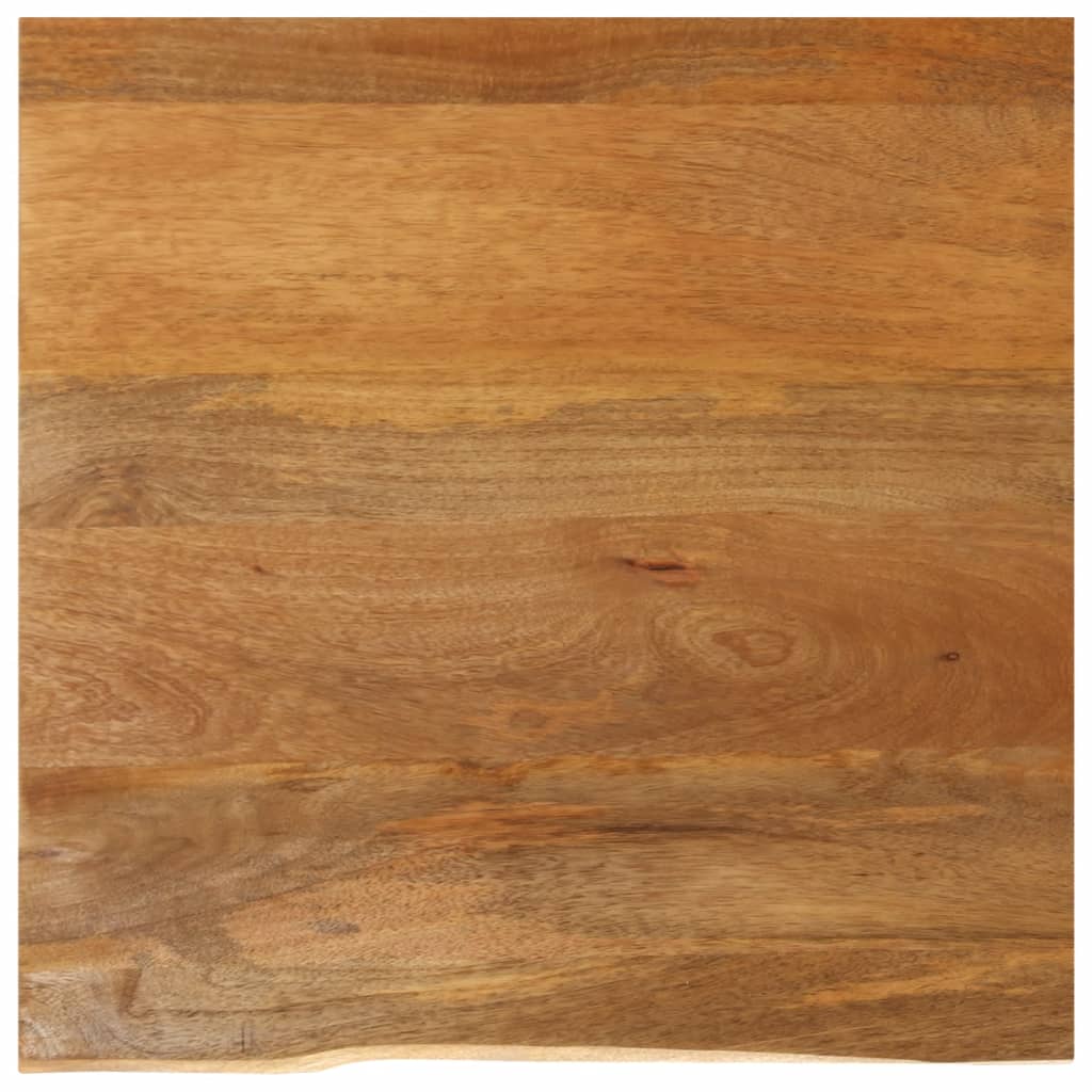 vidaXL Table Top Live Edge 80x80x3.8 cm Solid Wood Mango