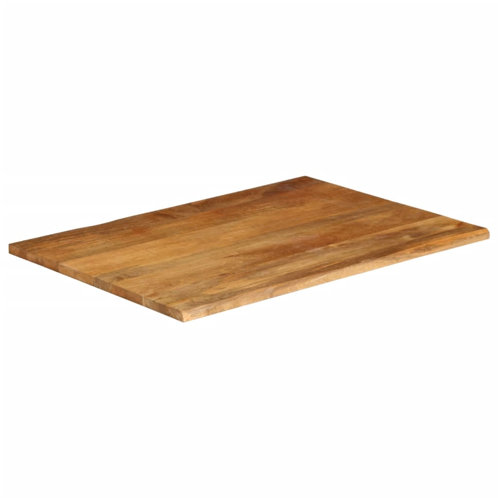 vidaXL Table Top Live Edge 100x80x3.8 cm Solid Wood Mango