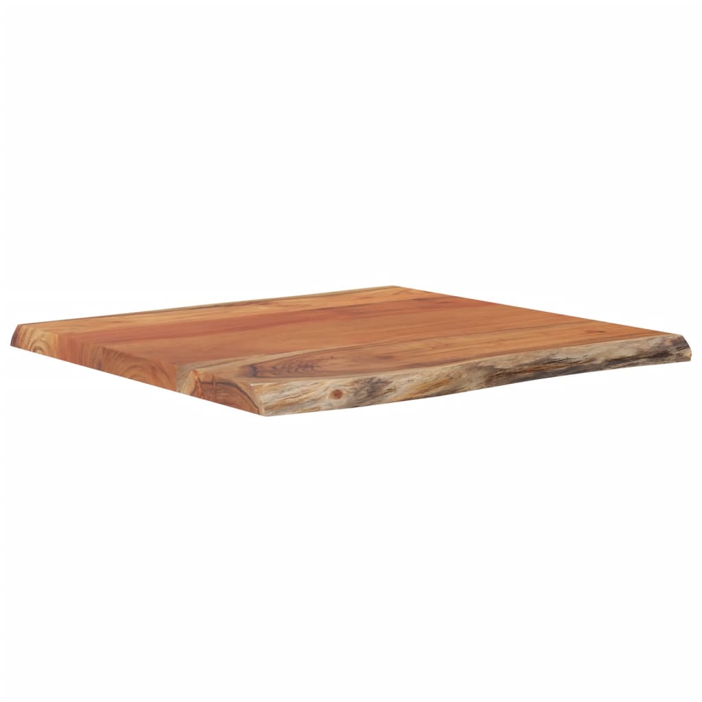 vidaXL Table Top 40x40x2.5 cm Rectangular Solid Wood Acacia Live Edge