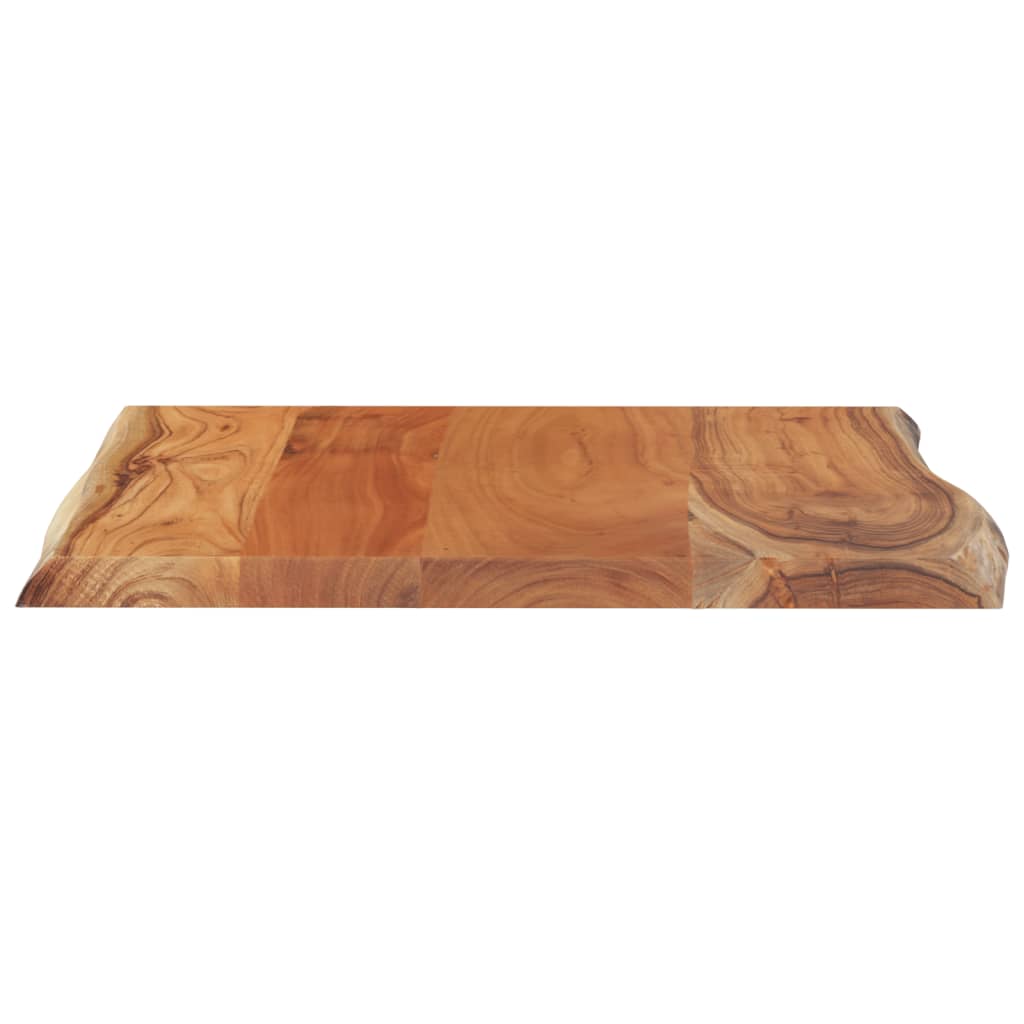 vidaXL Table Top 40x40x2.5 cm Rectangular Solid Wood Acacia Live Edge