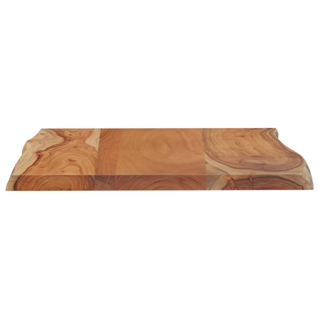 vidaXL Table Top 50x40x2.5 cm Rectangular Solid Wood Acacia Live Edge