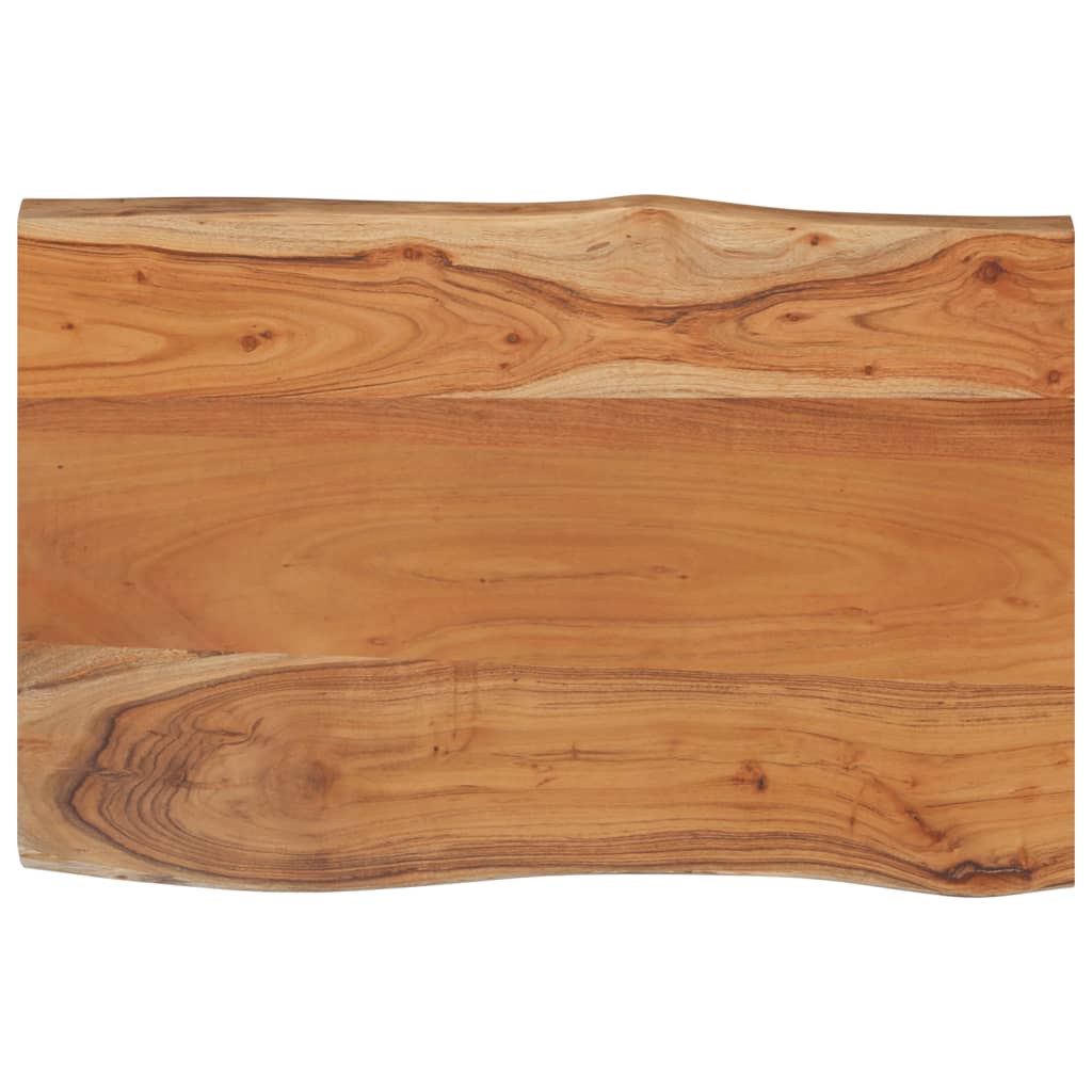 vidaXL Table Top 60x40x2.5 cm Rectangular Solid Wood Acacia Live Edge