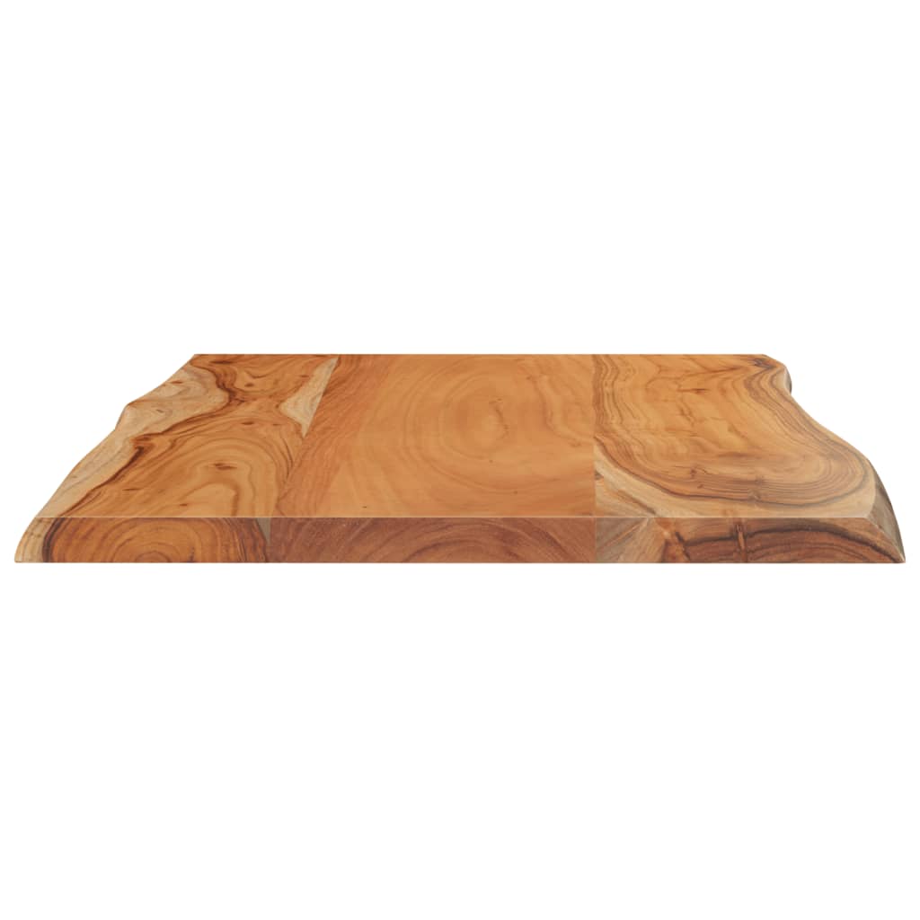 vidaXL Table Top 60x40x2.5 cm Rectangular Solid Wood Acacia Live Edge