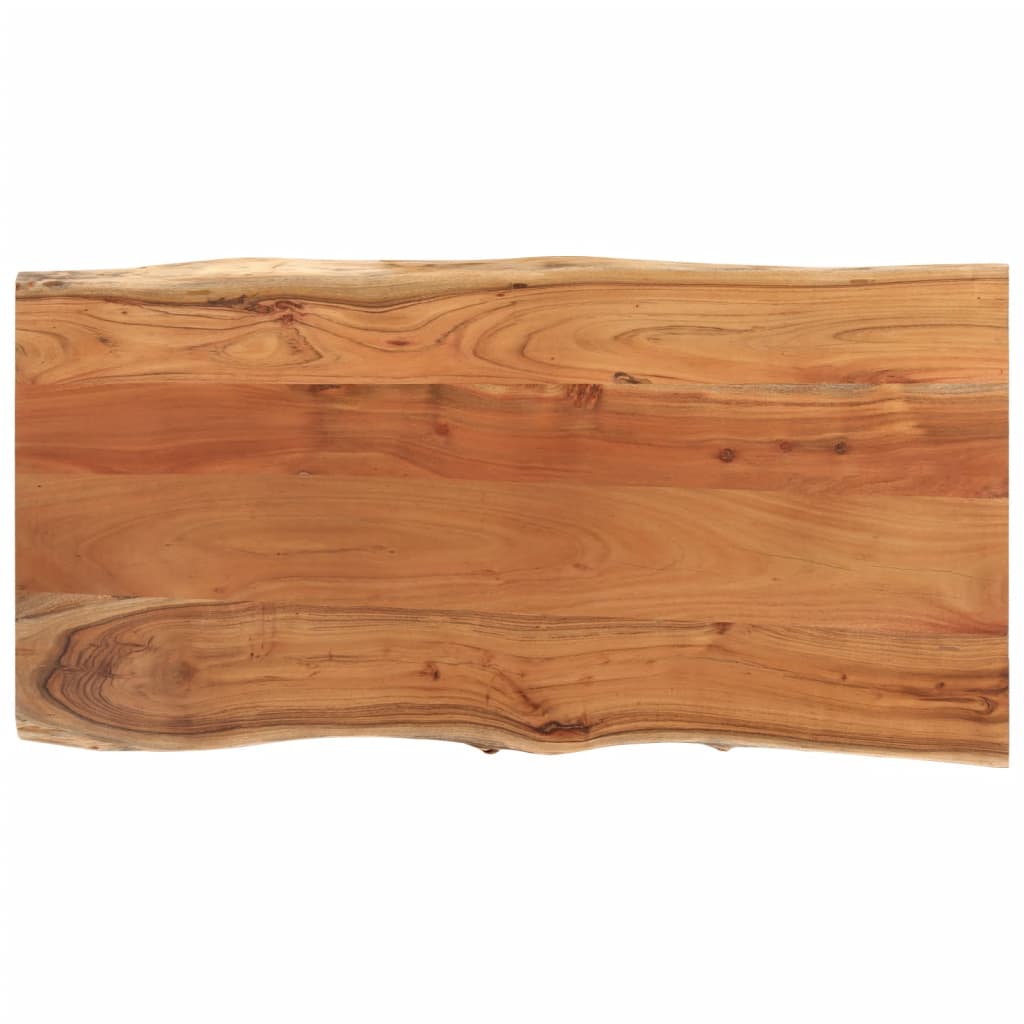 vidaXL Table Top 80x40x2.5 cm Rectangular Solid Wood Acacia Live Edge