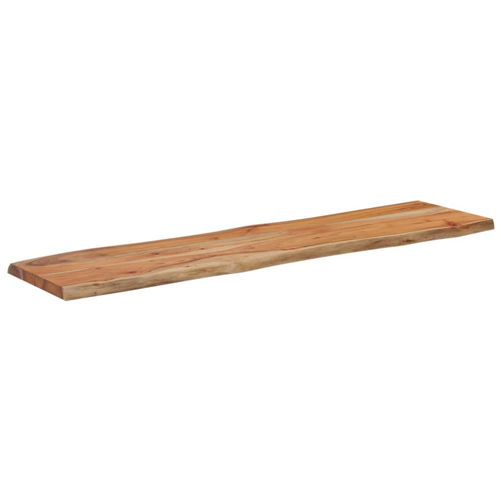 vidaXL Table Top 140x40x2.5 cm Rectangular Solid Wood Acacia Live Edge