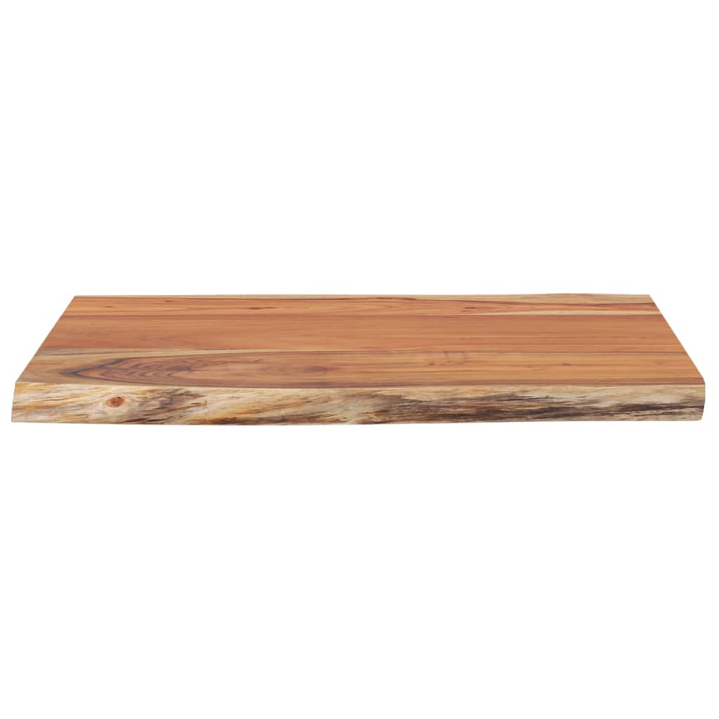 Table Top 70x60x2.5 cm Rectangular Solid Wood Acacia Live Edge