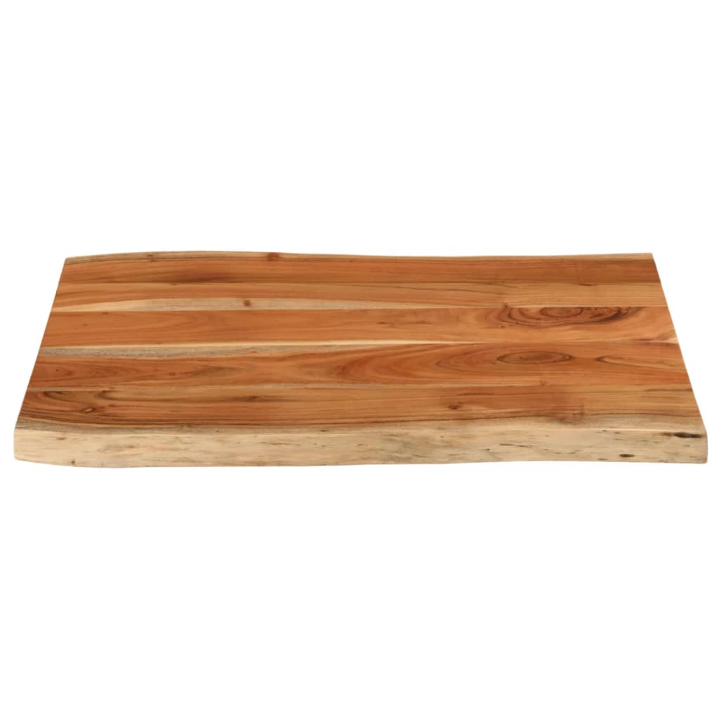 vidaXL Table Top 90x60x2.5 cm Rectangular Solid Wood Acacia Live Edge