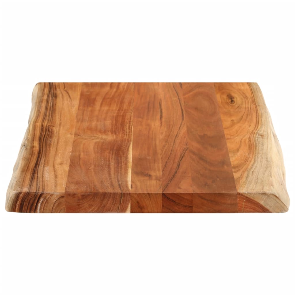 vidaXL Table Top 90x60x2.5 cm Rectangular Solid Wood Acacia Live Edge