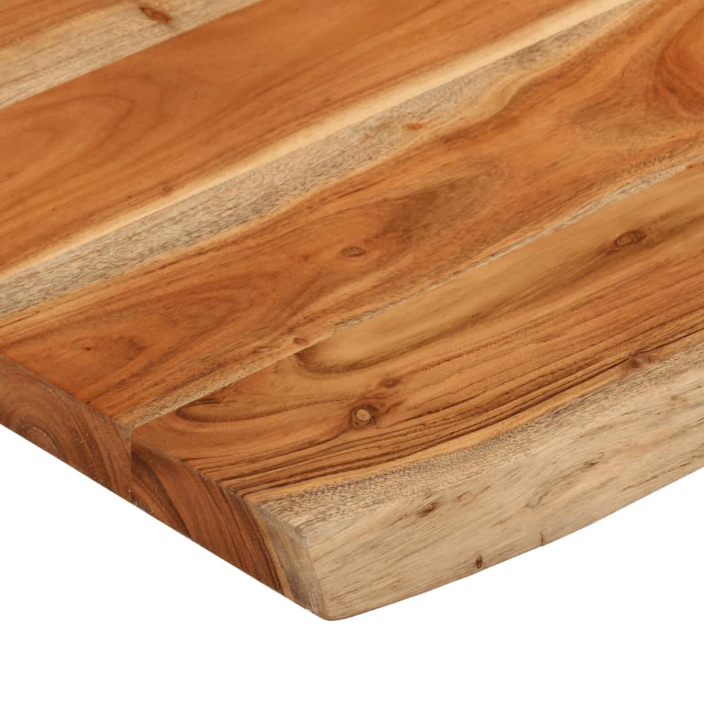 vidaXL Table Top 90x60x2.5 cm Rectangular Solid Wood Acacia Live Edge