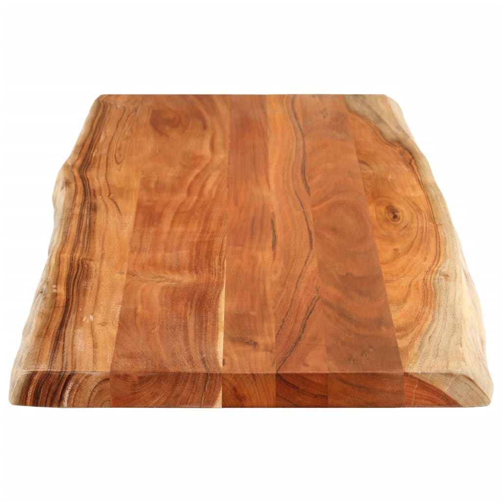 vidaXL Table Top 140x60x2.5 cm Rectangular Solid Wood Acacia Live Edge