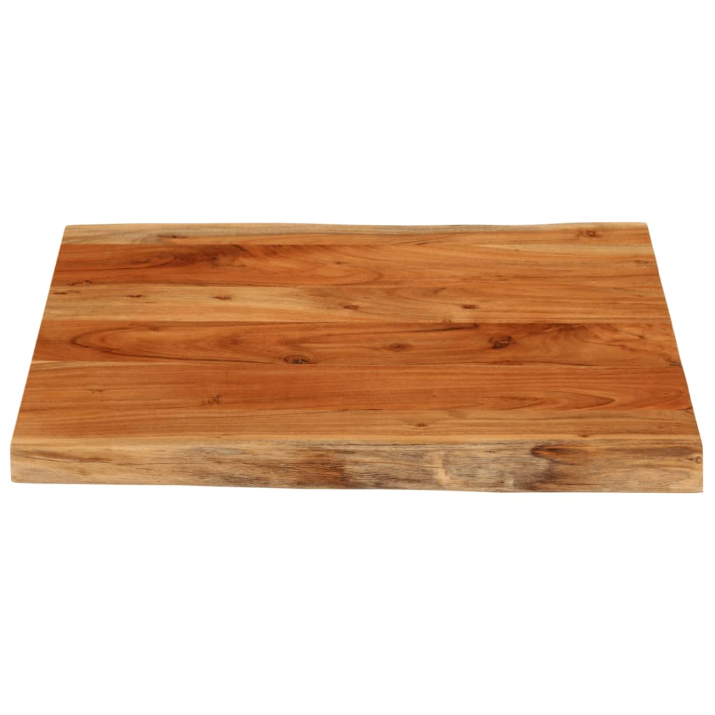 vidaXL Table Top 80x80x2.5 cm Rectangular Solid Wood Acacia Live Edge