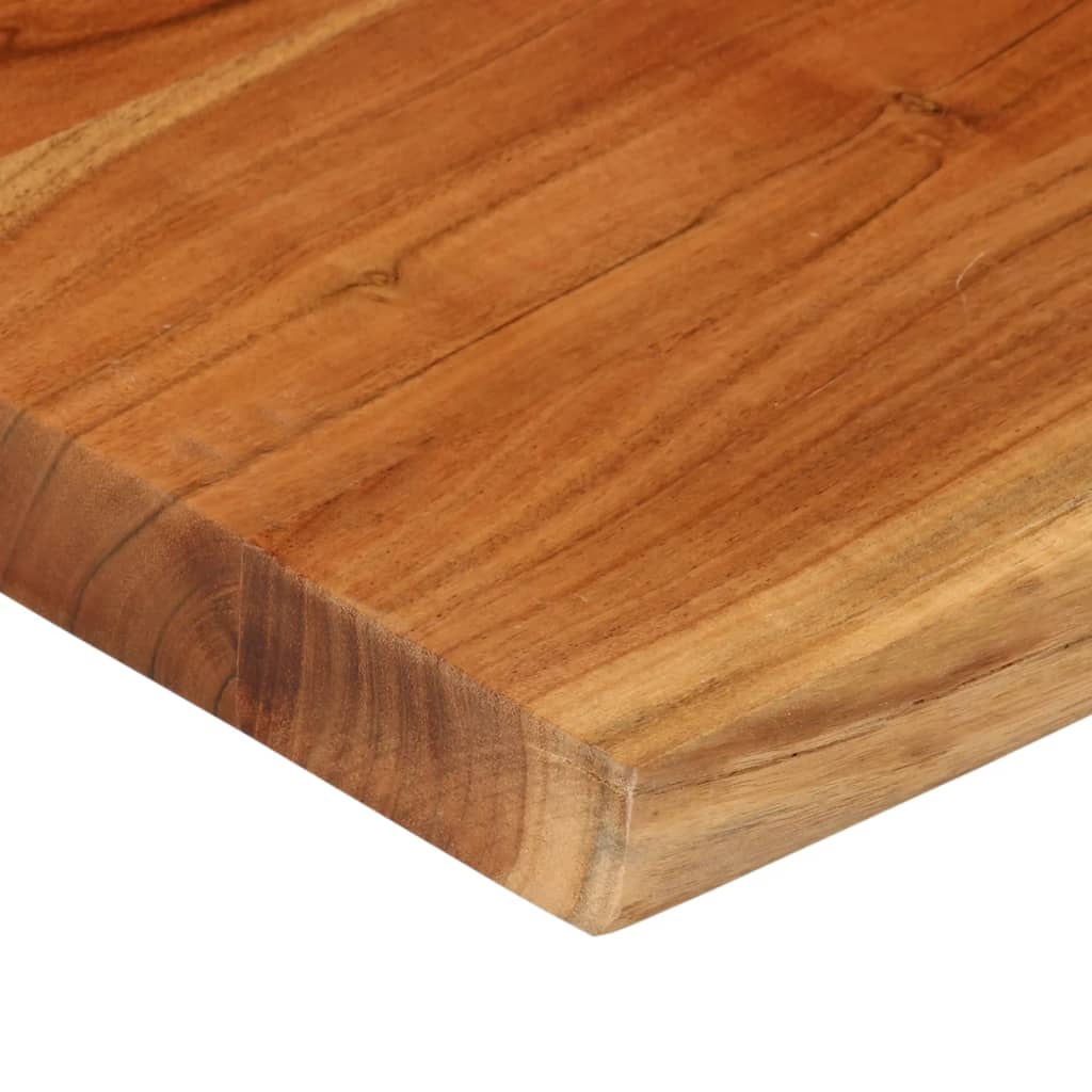 vidaXL Table Top 80x80x2.5 cm Rectangular Solid Wood Acacia Live Edge