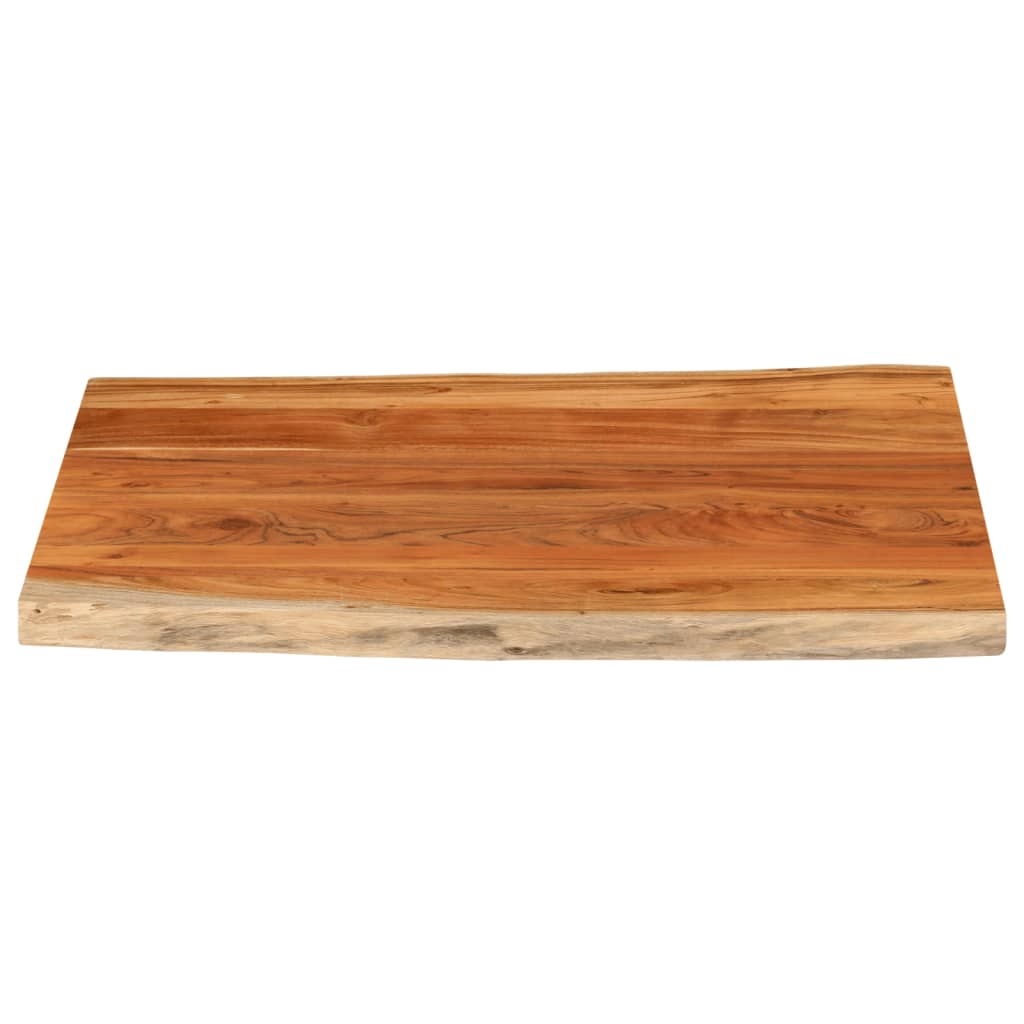 vidaXL Table Top 90x80x2.5 cm Rectangular Solid Wood Acacia Live Edge