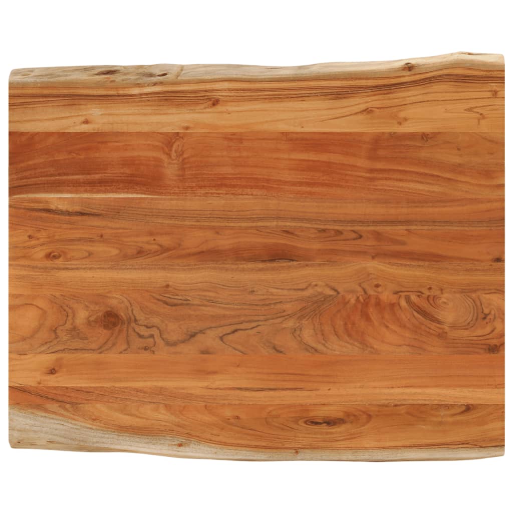 Table Top 110x80x2.5 cm Rectangular Solid Wood Acacia Live Edge