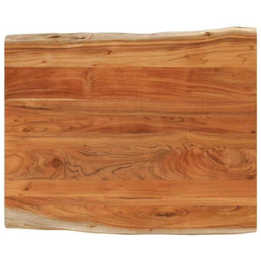 Table Top 110x80x2.5 cm Rectangular Solid Wood Acacia Live Edge