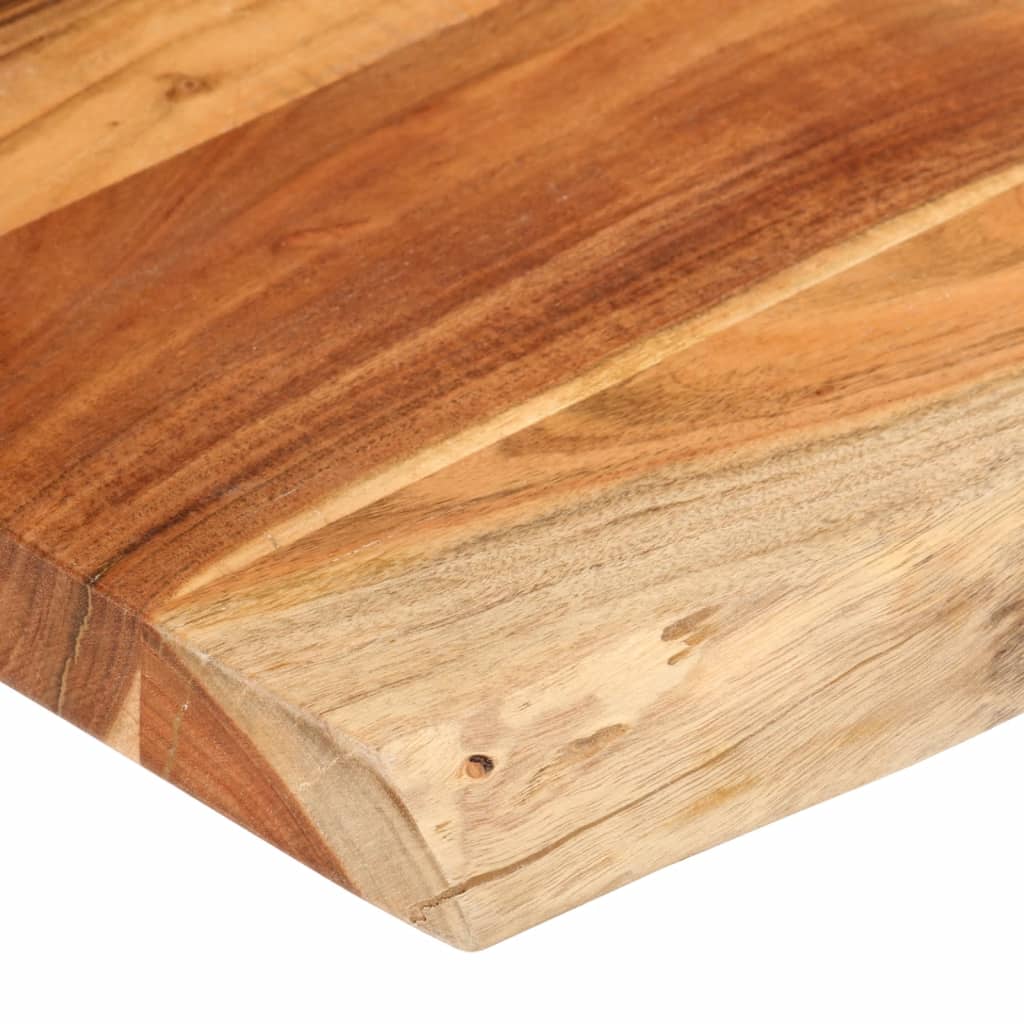Table Top 110x80x2.5 cm Rectangular Solid Wood Acacia Live Edge